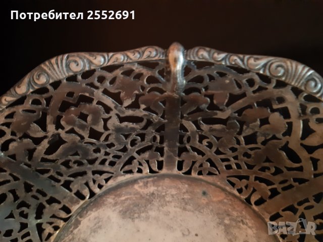 Посребрен съд., снимка 2 - Антикварни и старинни предмети - 28556253