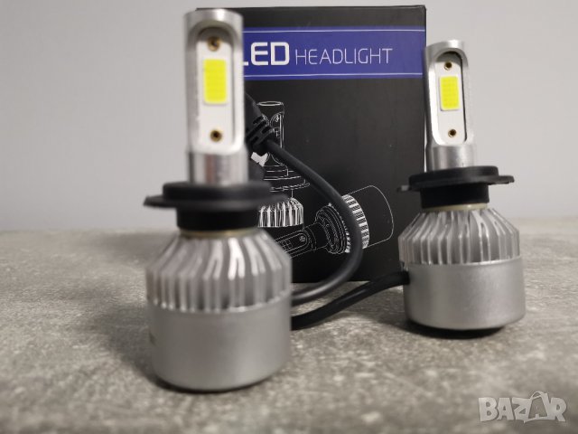 LED  Крушки  H7   за основни фарове с 6 месеца гаранция, снимка 2 - Аксесоари и консумативи - 38267356