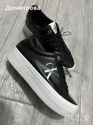 Calvin Klein кожени сникърси, снимка 4 - Маратонки - 52974988