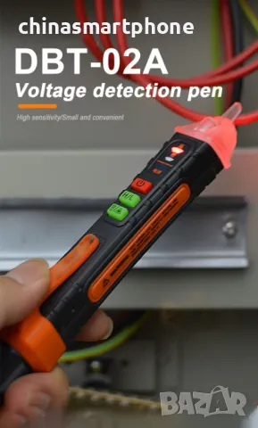 Безконтактен фазомер – тестер за напрежение 5-1000V, снимка 4 - Други инструменти - 47664309