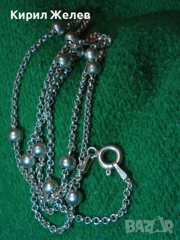 ПОСРЕБРЕНО ИТАЛИАНСКО НЕЖНО ФЕШЪН АРТ КОЛИЕ от БЛАГОРОДНА НЕРЪЖДАЕМА СТОМАНА 40233, снимка 15 - Колиета, медальони, синджири - 43225098