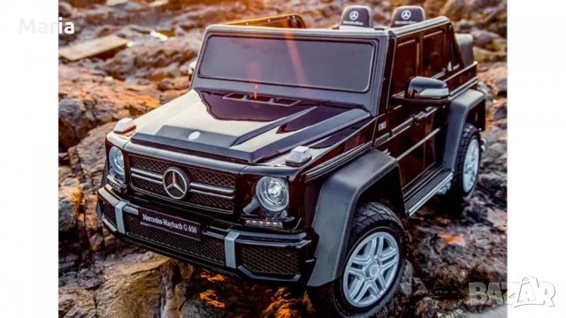 Акумулаторен джип Mercedes G650 Maybach 4X4  12V,MP3, с меки гуми, снимка 8 - Детски велосипеди, триколки и коли - 34850324