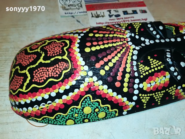 маска-дървена 30х12см 1507212135, снимка 4 - Колекции - 33533209