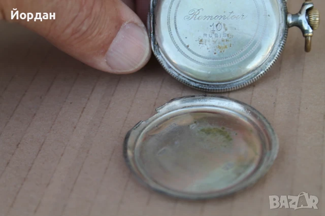 Швейцарски сребърен джобен часовник , снимка 7 - Джобни - 50874733