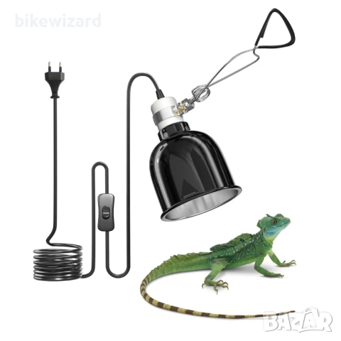 Куполна нагревателна лампа GlowUp, E27 алуминиева рефлекторна лампа, максимум 200W за терариум НОВА, снимка 1