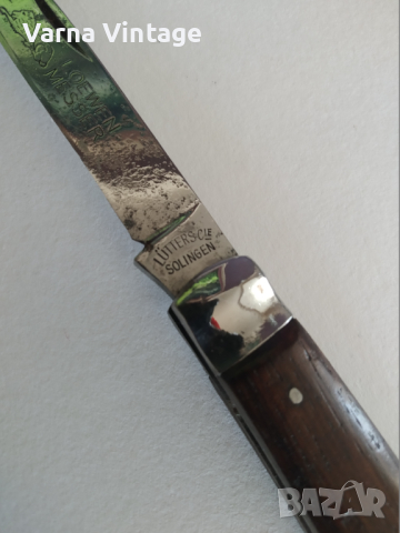 Стар колекционерски сгъваем нож Loewen Messer Solingen Германия. марк., снимка 7 - Колекции - 44908228
