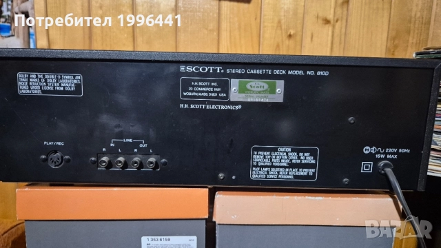 Касетъчен дек SCOTT 610D, снимка 4 - Декове - 52368691