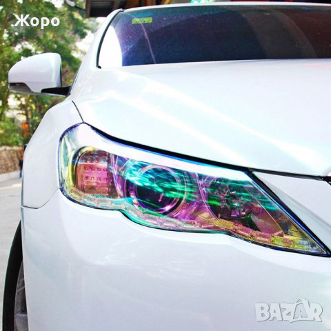 Предпазно фолио за фарове стопове UV защита затъмнено / прозрачно / жълто, снимка 3 - Аксесоари и консумативи - 27494372