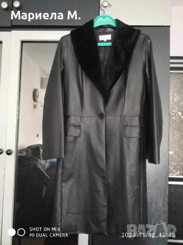 Carla Rizzi тънко кожено палто, номер 38/40, като ново, снимка 2 - Палта, манта - 42959157