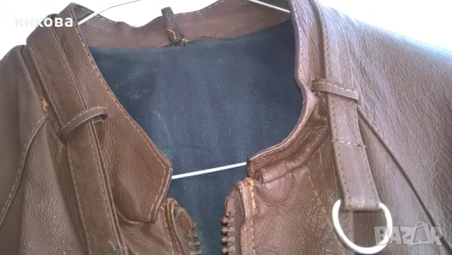 Мъжко кожено яке, снимка 3 - Якета - 49676674