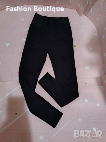 Дамски черен панталон тип клин, снимка 1 - Клинове - 43330449