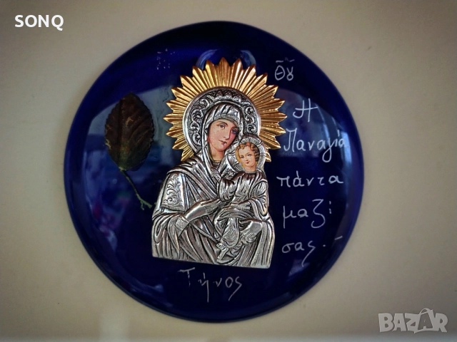 Красива Икона Дева Мария Със Младенеца, снимка 7 - Икони - 52510794