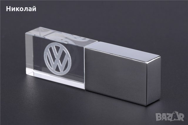 32 гб Светеща флашка VW , Фолксваген , volkswagen, снимка 2 - USB Flash памети - 27604298