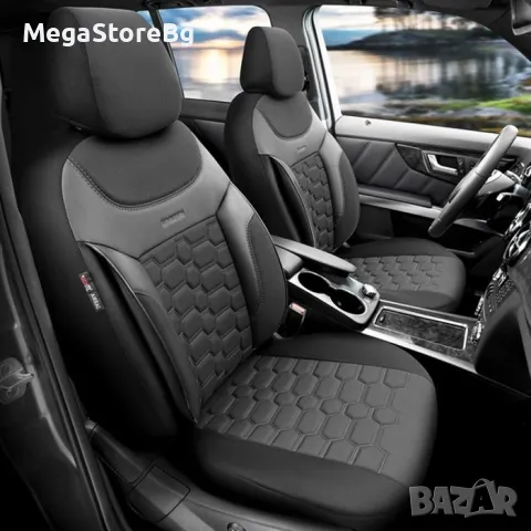 Тапицерия за автомобил Карбон CRB3404 Сиво/Черен Кант, снимка 2 - Аксесоари и консумативи - 47864075