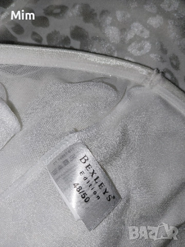 Bexley 48/50 Бяла сатенена бикина , снимка 8 - Бельо - 52419059