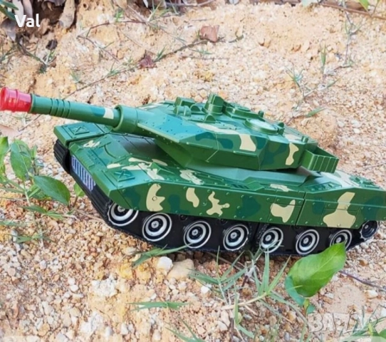 Трансформируем танк, бронирана кола, работещ с батерии робот, снимка 6 - Играчки за стая - 52406140