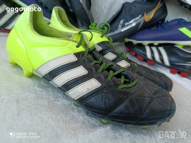 бутонки, футболни обувки, калеври adidas Ace 15.1 FG AG Mens - Solar Yellow 39 - 40 , снимка 15 - Други - 47993442
