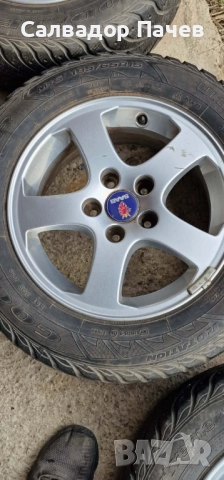 Зимни гуми195/65/R15 с аломиниеви джанти, снимка 7 - Гуми и джанти - 52977715