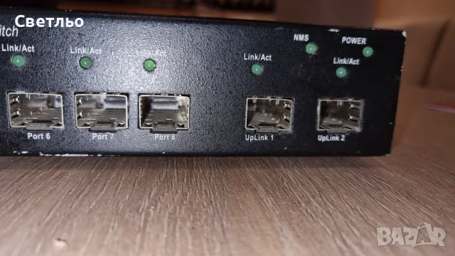 Суич Комутатор 10 портов : 100M SFP ports, 2x Gigabit SFP ports, снимка 4 - Суичове - 48035889