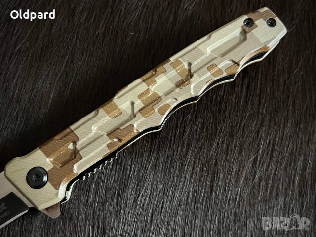 Сгъваем нож (flipper) във военен стил Linder Slingshot. (337912), снимка 4 - Ножове - 43032779