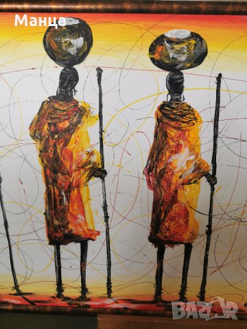 Африканска картина, снимка 5 - Картини - 33084596