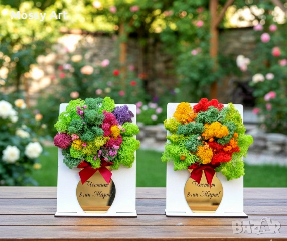 За 8-ми Март декорации със скандинавски мъх, снимка 2 - Други - 53267316