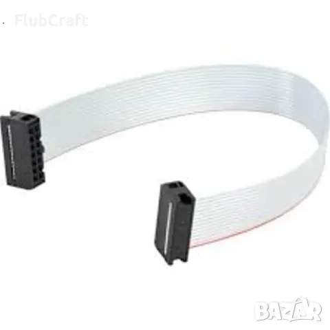 2×7 14P 30 см Лентов Кабел с Конектор 2.54ММ JTAG / ISP, снимка 1