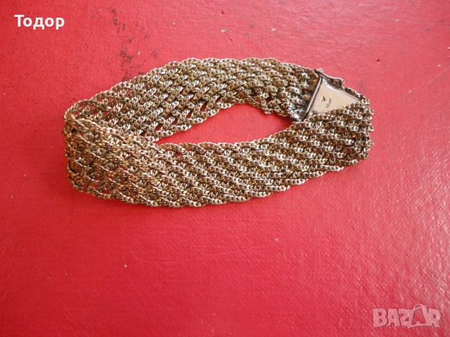 Италианска позлатена гривна Aurea AB, снимка 9 - Гривни - 53301572