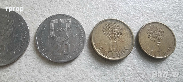 Португалия. 5, 10, 20, 50 и 100 ескудо. 5 бройки., снимка 3 - Нумизматика и бонистика - 49841286