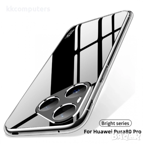 Huawei Pura 80 Pro / Pura 80 Pro+ MOFI Силиконов Калъф Ultra-Thin TPU и Протектор, снимка 2 - Калъфи, кейсове - 51747222