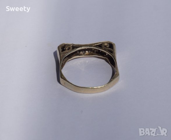 Златен пръстен 2.4гр 14к, снимка 6 - Пръстени - 36690633
