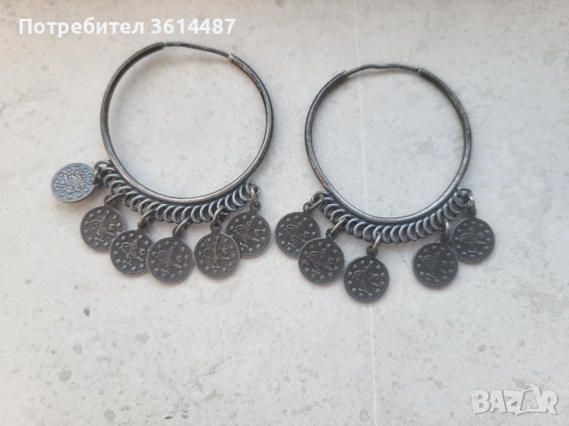 Сребърни винтидж обеци