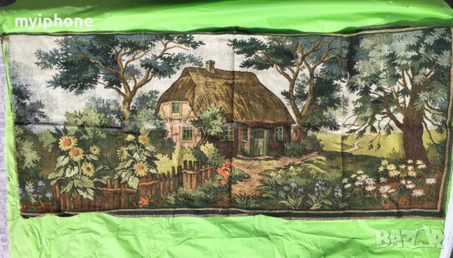 Голям гоблен Къща с Двор 110/50см., снимка 5 - Други - 38130263