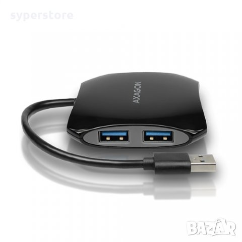 USB Хъб USB Разклонител Axagon HUE-S1B USB 3.0 4-портов USB3.0 хъб High speed four port hub, снимка 4 - Друга електроника - 32625971