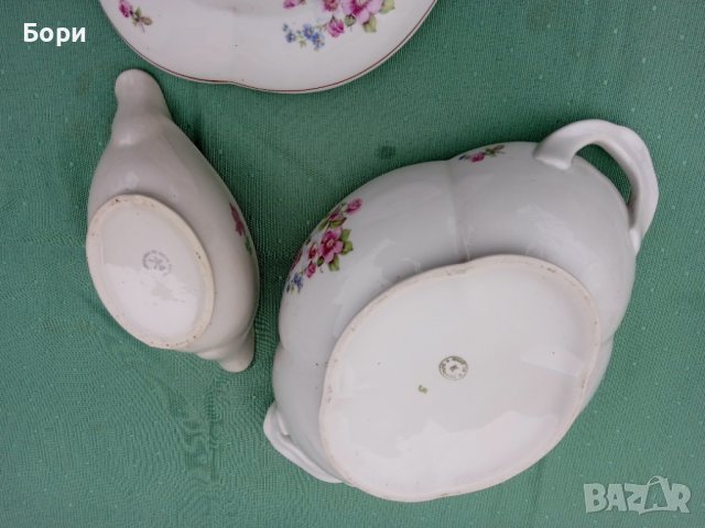 Стар овален порцеланов супник, снимка 6 - Чинии - 36635872