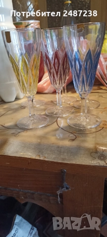 Френски кристален сервиз,6броя, снимка 4 - Сервизи - 52871171