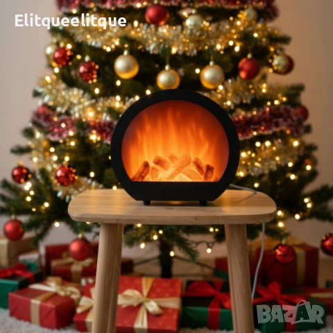 LED декоративна мини камина с имитация на пламък
