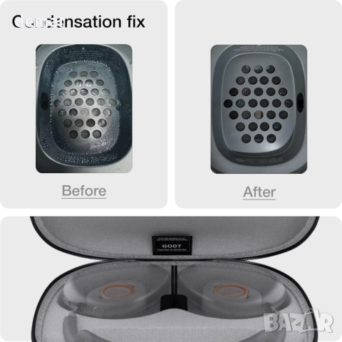 GODT Smart Case за слушалки AirPods Max, твърд защитен калъф, черен, снимка 3 - Слушалки и портативни колонки - 51744139