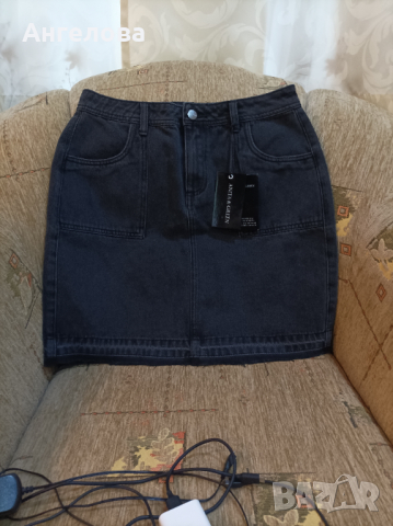 Дънкова пола S размер , снимка 2 - Поли - 36450379