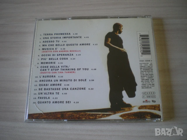 Eros Ramazzotti ‎– Eros 1997 CD, Compilation, снимка 3 - CD дискове - 51220951