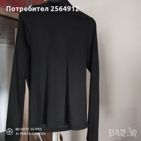 Продавам дамска черна блуза, снимка 2 - Блузи с дълъг ръкав и пуловери - 32692412