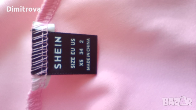 Елегантна рокля в розово, снимка 8 - Рокли - 51701201