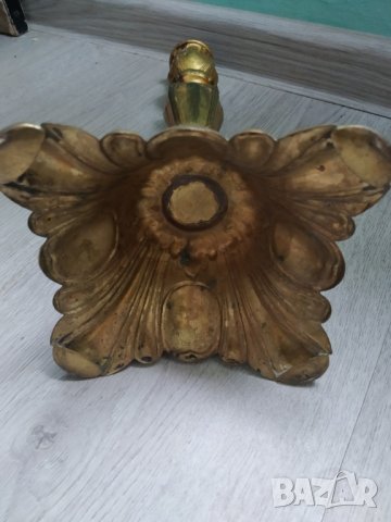 бароков свещник, снимка 5 - Антикварни и старинни предмети - 40222122