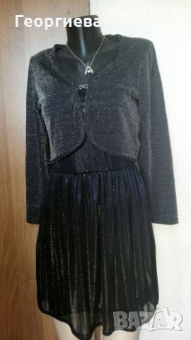 Нова сребриста черна рокля INFLUX  👗🍀S, M🍀👗  код 008 , снимка 6 - Рокли - 26816423