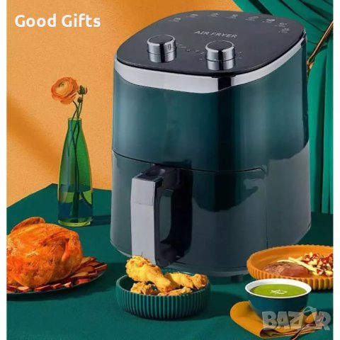 Air Fryer - Фритюрник с горещ въздух - 6 литра, 1350 W, снимка 3 - Фритюрници - 40839557