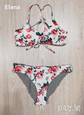 Бял бански костюм на червени рози, снимка 3 - Бански костюми - 33653836