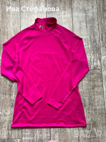 Under Armour марков разкошно розова поло еластан блуза 100 % оригинал 