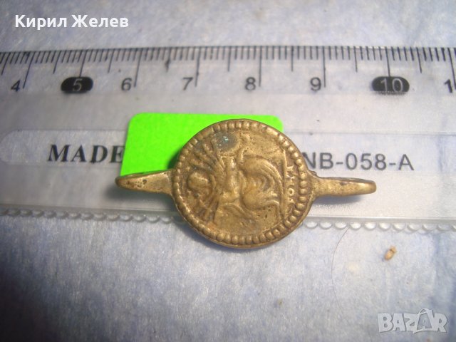 СТАРИННА БРОНЗОВА ДВУСТРАННА РЯДКА ВИСУЛКА НАКИТ УКРАШЕНИЕ МАЙСТОРСКА ИЗРАБОТКА 6167, снимка 12 - Антикварни и старинни предмети - 37170848