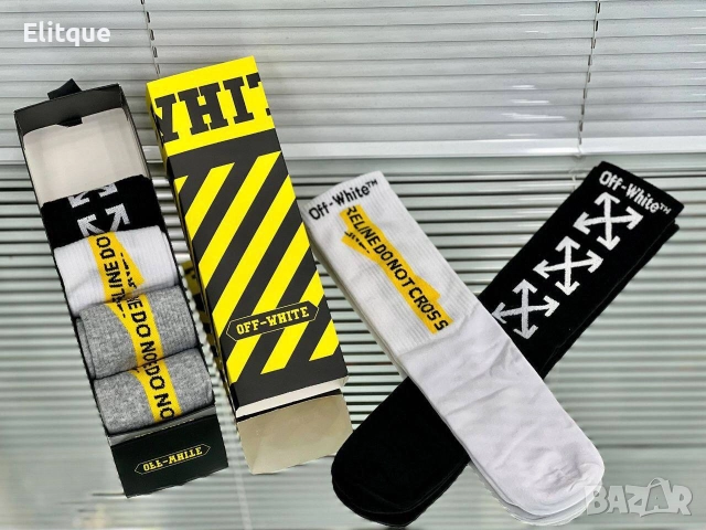 6 чифта чорапи в кутия  Tommy Hilfiger lacoste off white calvin klein louis vuitton moschino , снимка 5 - Дамски чорапи - 52939821