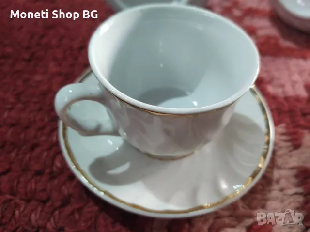 4-ри чаши с чинийки, снимка 8 - Сервизи - 48885398